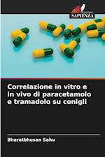 Correlazione in vitro e in vivo di paracetamolo e tramadolo su conigli