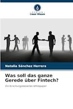 Was soll das ganze Gerede über Fintech?