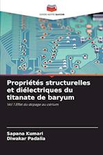 Propriétés structurelles et diélectriques du titanate de baryum