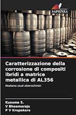 Caratterizzazione della corrosione di compositi ibridi a matrice metallica di AL356