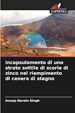 Incapsulamento di uno strato sottile di scorie di zinco nel riempimento di cenere di stagno