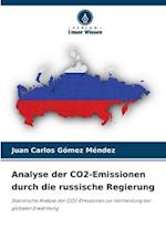 Analyse der CO2-Emissionen durch die russische Regierung