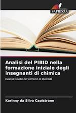 Analisi del PIBID nella formazione iniziale degli insegnanti di chimica