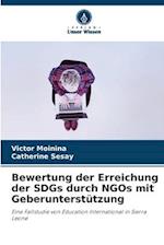 Bewertung der Erreichung der SDGs durch NGOs mit Geberunterstützung