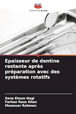 Epaisseur de dentine restante après préparation avec des systèmes rotatifs