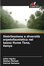 Distribuzione e diversità erpetofaunistica nel basso fiume Tana, Kenya