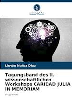 Tagungsband des II. wissenschaftlichen Workshops CARIDAD JULIA IN MEMORIAM