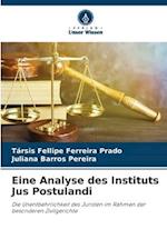 Eine Analyse des Instituts Jus Postulandi