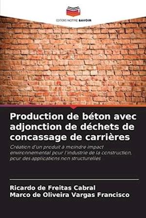 Production de béton avec adjonction de déchets de concassage de carrières