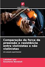 Comparação da força de preensão e resistência entre violinistas e não violinistas