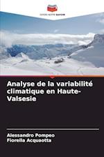 Analyse de la variabilité climatique en Haute-Valsesie