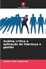 Análise crítica e aplicação de liderança e gestão