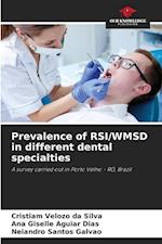 Prevalence of RSI/WMSD in different dental specialties