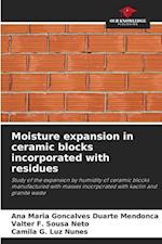 Moisture expansion in ceramic blocks incorporated with residues
