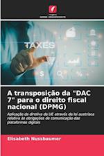 A transposição da "DAC 7" para o direito fiscal nacional (DPMG)