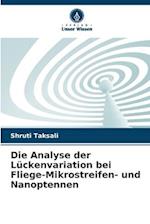 Die Analyse der Lückenvariation bei Fliege-Mikrostreifen- und Nanoptennen