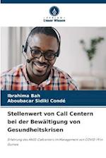 Stellenwert von Call Centern bei der Bewältigung von Gesundheitskrisen