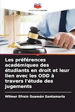 Les préférences académiques des étudiants en droit et leur lien avec les ODD à travers l'étude des jugements