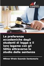 Le preferenze accademiche degli studenti di legge e il loro legame con gli SDGs attraverso lo studio delle sentenze