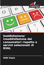 Soddisfazione/ insoddisfazione dei consumatori rispetto a servizi selezionati di BSNL