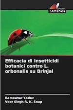 Efficacia di insetticidi botanici contro L. orbonalis su Brinjal