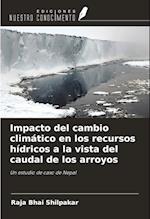 Impacto del cambio climático en los recursos hídricos a la vista del caudal de los arroyos