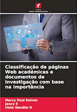 Classificação de páginas Web académicas e documentos de investigação com base na importância