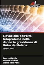 Elevazione dell'alfa fetoproteina nelle donne in gravidanza di Güira de Melena.