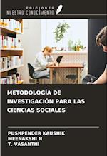 METODOLOGÍA DE INVESTIGACIÓN PARA LAS CIENCIAS SOCIALES