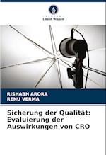 Sicherung der Qualität: Evaluierung der Auswirkungen von CRO