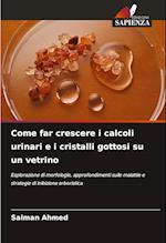 Come far crescere i calcoli urinari e i cristalli gottosi su un vetrino