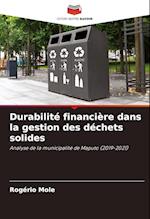 Durabilité financière dans la gestion des déchets solides