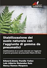 Stabilizzazione del suolo naturale con l'aggiunta di gomma da pneumatici