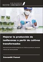 Mejorar la producción de isoflavonas a partir de cultivos transformados