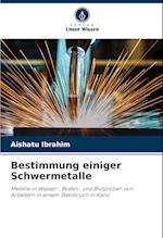 Bestimmung einiger Schwermetalle