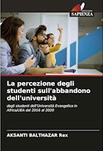 La percezione degli studenti sull'abbandono dell'università