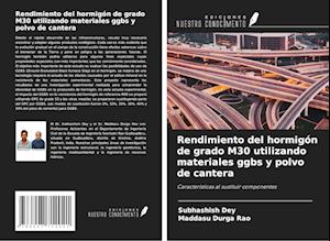 Rendimiento del hormigón de grado M30 utilizando materiales ggbs y polvo de cantera