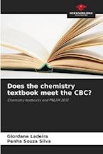 Does the chemistry textbook meet the CBC?