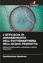 L'EFFICACIA DI ADSORBIMENTO DELL'OXYTENANTHERA NELL'ACQUA PRODOTTA