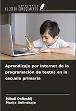 Aprendizaje por Internet de la programación de textos en la escuela primaria