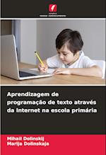 Aprendizagem de programação de texto através da Internet na escola primária