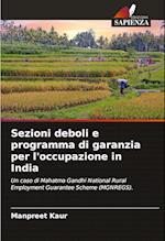 Sezioni deboli e programma di garanzia per l'occupazione in India