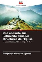 Une enquête sur l'ethnicité dans les structures de l'Église