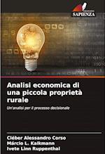 Analisi economica di una piccola proprietà rurale