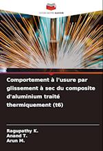 Comportement à l'usure par glissement à sec du composite d'aluminium traité thermiquement (t6)