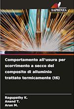 Comportamento all'usura per scorrimento a secco del composito di alluminio trattato termicamente (t6)