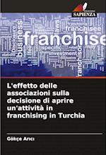 L'effetto delle associazioni sulla decisione di aprire un'attività in franchising in Turchia