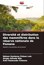 Diversité et distribution des mammifères dans la réserve nationale de Pomene