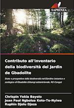 Contributo all'inventario della biodiversità del Jardin de Gbadolite