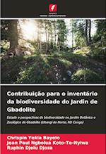 Contribuição para o inventário da biodiversidade do Jardin de Gbadolite